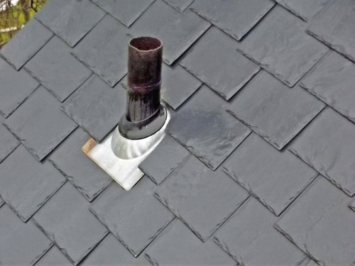 Faux-slate roof