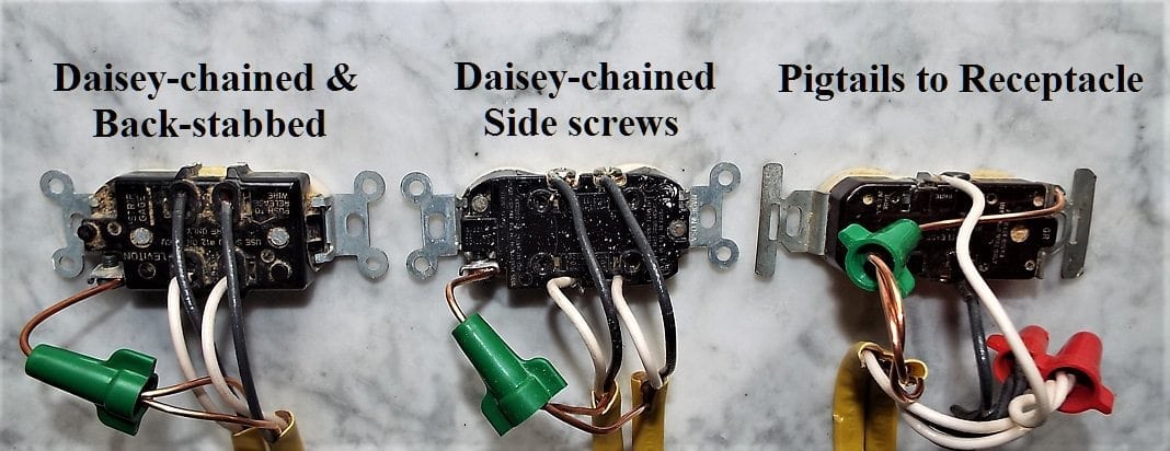What are Daisy Chained & Back-Stabbed Receptacles? - Charles Buell  Consulting LLC